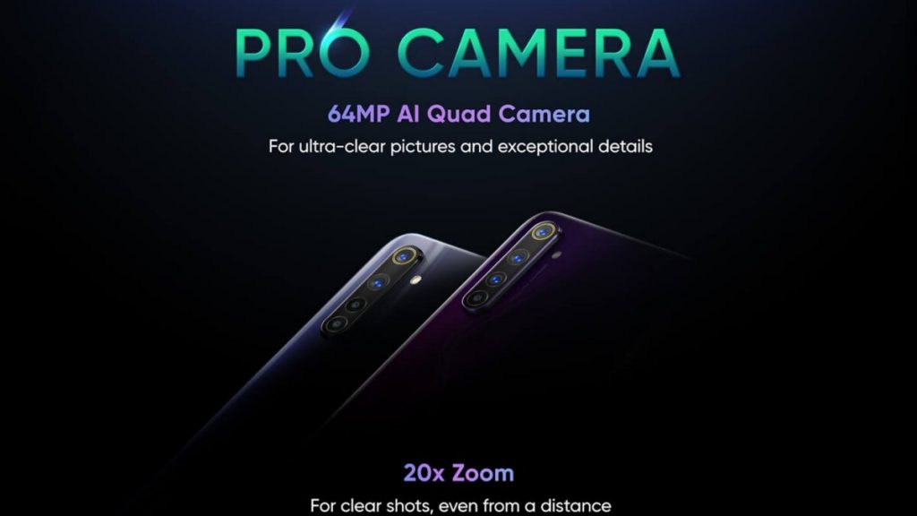 Realme 6 series have 64 MP main lens